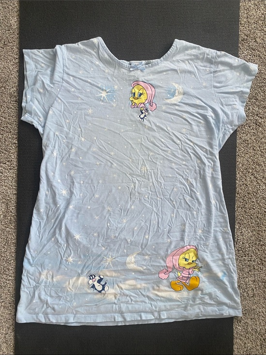 Other - Light Blue Tweety Nightshirt Pajama Top